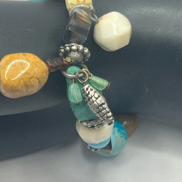 Set of natural stone and turquoise slave bracelets - Picture 5 of 10